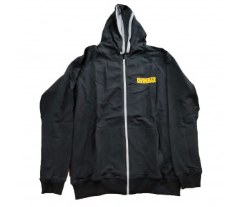 Куртка-толстовка DEWALT на молнии черная в подарок!