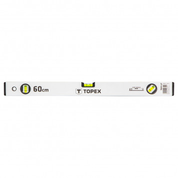 Уровень 29C302 алюминиевый 60 см, 3 глазка ТОРЕХ