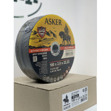 Круг отрезной для металла ASKER 41, 14A, 180х2,0х22,22 мм-3