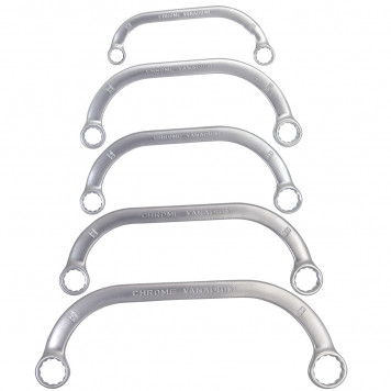 Ключи 09-176 накидные изогнутые 9-22 мм, набор 5 предметов NEO Ключи 09-176 накидные изогнутые 9-22 мм, набор 5 предметов NEO