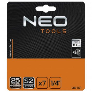 Набор 06-101 бит с держателем 7 предметов NEO-1