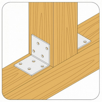 Уголок симметричный KUR 40х40х40х2,0мм ALET-1