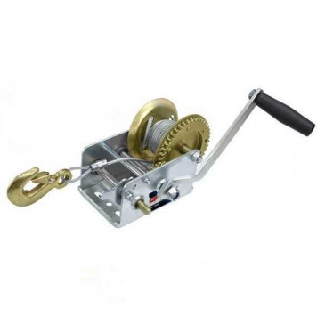 Лебедка 97X087 ручная 900кг стальной трос 10м ТОРЕХ