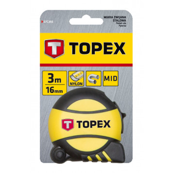 Рулетка 27С393 стальная лента 3 м x 16 мм DW-1