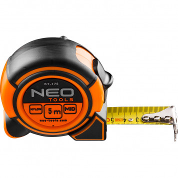 Рулетка 67-175 стальная лента 5 м x 19 мм NEO