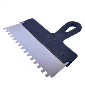 Шпатель (Польша) зубчатый 250 мм, зуб 4х4 мм Шпатель (Польша) зубчатый 250 мм, зуб 4х4 мм