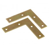 Уголок оконный NAZ 5 желтый цинк 75х75х20х2,0 мм ALET