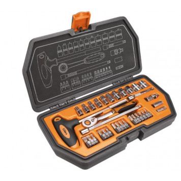 Набор 08-601 бит и головок 1/4", 34 предмета NEO