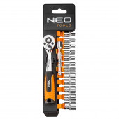 Набор 08-652 головок с трещоткой 1/4, 14 предметов NEO