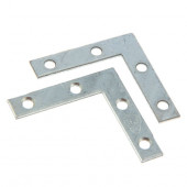 Уголок оконный NA 5 белый цинк 75х75х20х2,0 мм ALET