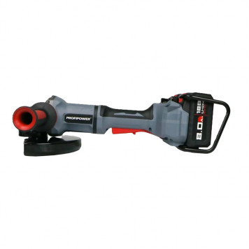 Угловая E0234 шлифмашина PROFIPOWER Серия 40B 40B-230 (40В, 230мм, Li-ion-2шт, 8.0Ач, 0-6000об-1