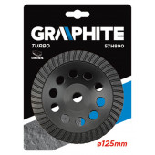 Диск 57H890 шлифовальный 125х22,2 мм TURBO GRAPHITE