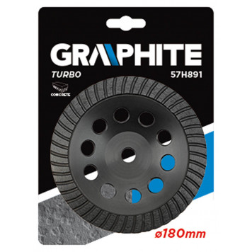 Диск 57H891 шлифовальный 180х22,2 мм TURBO GRAPHITE