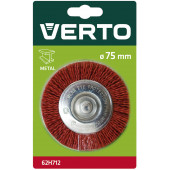 Щётка 62Н712 для дрели шлифовальная 75 мм дисковая VERTO