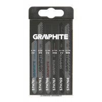 Полотно 57H754 для лобзика набор 6 шт Graphite