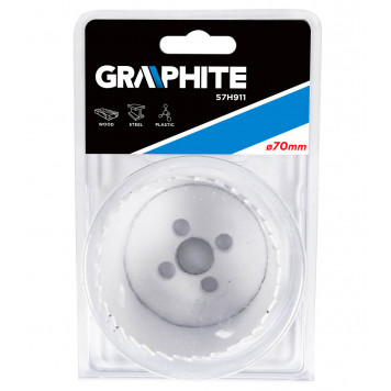 Коронка 57H911 биметаллическая 70 х 38 мм GRAPHITE-1