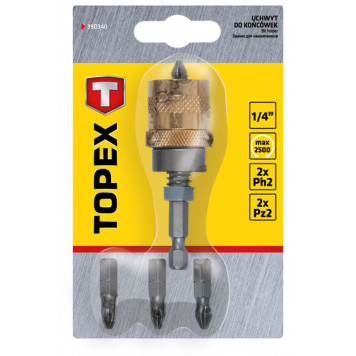 Держатель 39D340 для бит с ограничителем ТОРЕХ Держатель 39D340 для бит с ограничителем ТОРЕХ