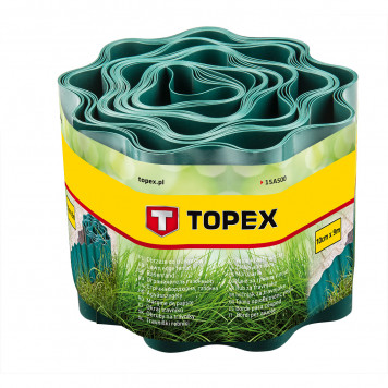 Лента 15A500 бордюрная 10 см х 9 м для газона TOPEX