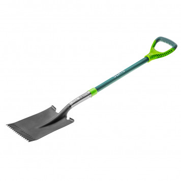 Лопата 15G004 прямой штык, черенок из стекловолокна VERTO