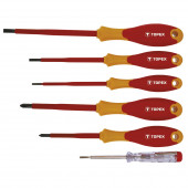 Набор 39D150 отвёрток диэлектрических желто-красных 6 шт. ТОРЕХ