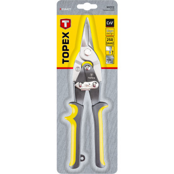 Ножницы 01А427 по металлу 250 мм прямые  желтые ТОРЕХ-1