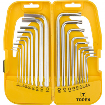Ключи 35D953 шестигранные и TORX набор длинные 18 шт. ТОРЕХ