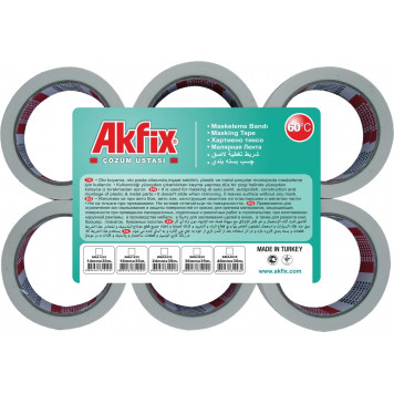 Малярная лента BMA1225 12 мм х 25 м, 60°C, уп. 18 шт. AKFIX