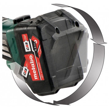 Угловая шлифмашинка W 18 LTX 125 QUICK (602174850) аккумуляторная METABO-8