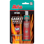 Герметик силиконовый термостойкий НТ300 (черный) 50 мл, 85 г AKFIX