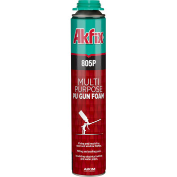Пена монтажная летняя 805P профессиональная 850 мл (45 л) AKFIX