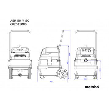 Пылесос ASR 50 M SC 1400 Вт, 2х4300 см2 (602045000) METABO-3