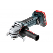 Угловая шлифмашинка W 18 LTX 125 аккумуляторная АКБ LiHD 4,0 Ач + ЗУ ASC 30-36 (T0333) METABO