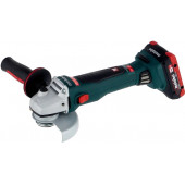 Угловая шлифмашинка WB 18 LTX BL 125 Quick аккумуляторная АБК LiHD 4,0 Ач + ЗУ ASC 30-36 (T0336) METABO