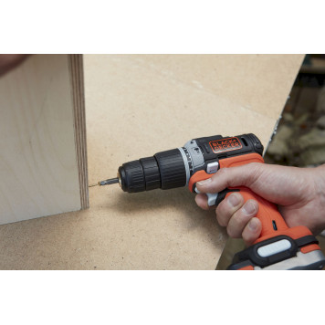 Шуруповёрт BDCHD12S1-XJ ударный GoPak 12 В USB BLACK+DECKER-12