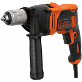 Дрель BEH850-QS ударная Omega, 850 Вт, быстрозажимной патрон 13 мм BLACK+DECKER