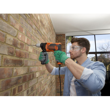 Дрель BEH850-QS ударная Omega, 850 Вт, быстрозажимной патрон 13 мм BLACK+DECKER-7