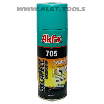 Клей 705 экспресс для МДФ и дерева (125 г клей+400 мл активатор) AKFIX-1