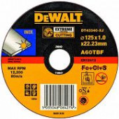 Круг отрезной DT43301-XJ по металлу EXT, 125x22,2x1,6 мм, тип 41 DEWALT