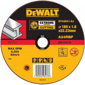 Круг отрезной DT43501-XJ по металлу EXT, 180x22,2x1,6 мм, тип 41 DEWALT