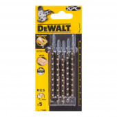 Полотно DT2213-QZ по дереву, XPC, 100х75х4.2х60 мм, T144D, 5 шт DEWALT