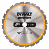 Диск DT1958-QZ пильный CONSTRUCT 305х30 мм, 24 зуба, ATB -5° DEWALT