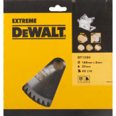 Диск DT1090-QZ пильный EXTREME 165х20 / 1,6х2,0 мм, 48 зубьев, WZ 5° DEWALT
