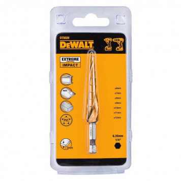 Сверло ступенчатое DT5026-QZ EXTR IMPACT 4-12 мм DEWALT-1