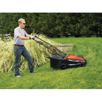 Газонокосилка CLM3820L2-QW аккумуляторная колесная 2 АКБ 36 В x 2.0 Ач, 38 см BLACK+DECKER-11