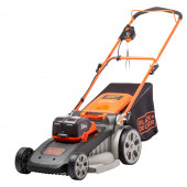 Газонокосилка CLM5448PC2-QW аккумуляторная колесная 2 АКБ 54 В x 2.5 Ач, 48 см BLACK+DECKER