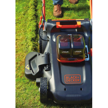 Газонокосилка CLM5448PC2-QW аккумуляторная колесная 2 АКБ 54 В x 2.5 Ач, 48 см BLACK+DECKER-4