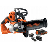Пила GKC1820L20-QW аккумуляторная цепная 18 В x 2 Ач, 20 см BLACK+DECKER