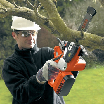 Пила GKC1820L20-QW аккумуляторная цепная 18 В x 2 Ач, 20 см BLACK+DECKER-7