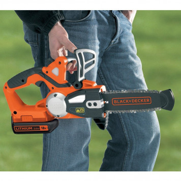 Пила GKC1820L20-QW аккумуляторная цепная 18 В x 2 Ач, 20 см BLACK+DECKER-8