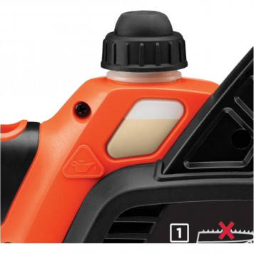 Пила GKC1825L20-QW аккумуляторная цепная 18 В, 2 Ач, 25 см BLACK+DECKER-4